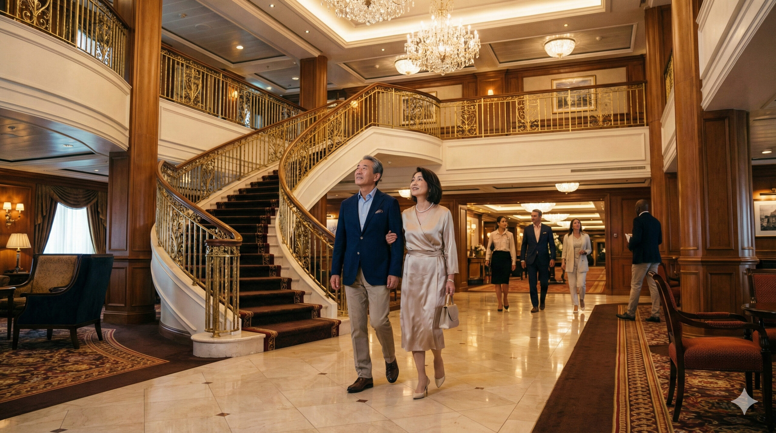 クルーズ内ロビー