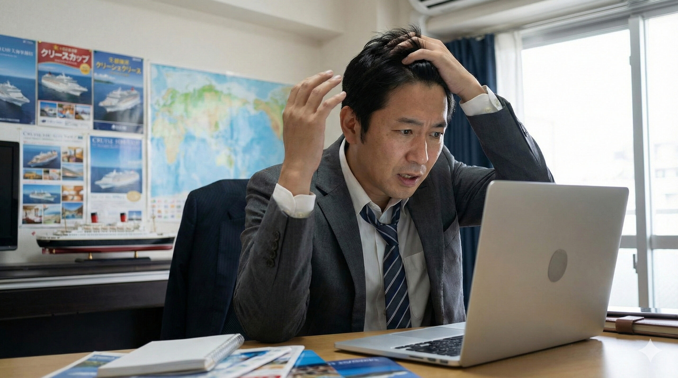 仕事か旅行か男性