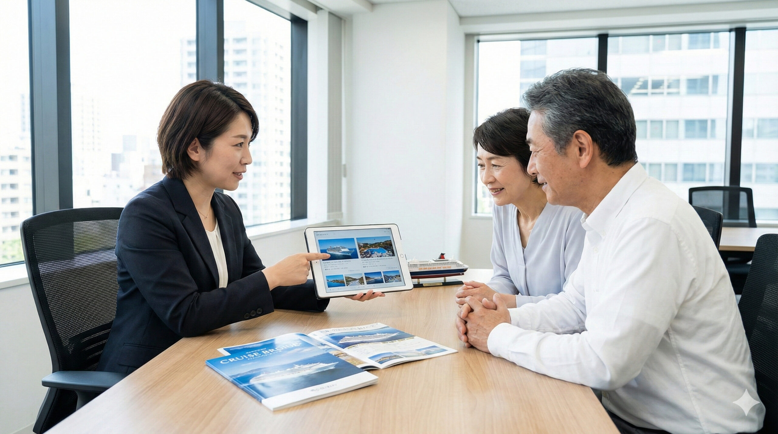 クルーズ船タブレットでの比較