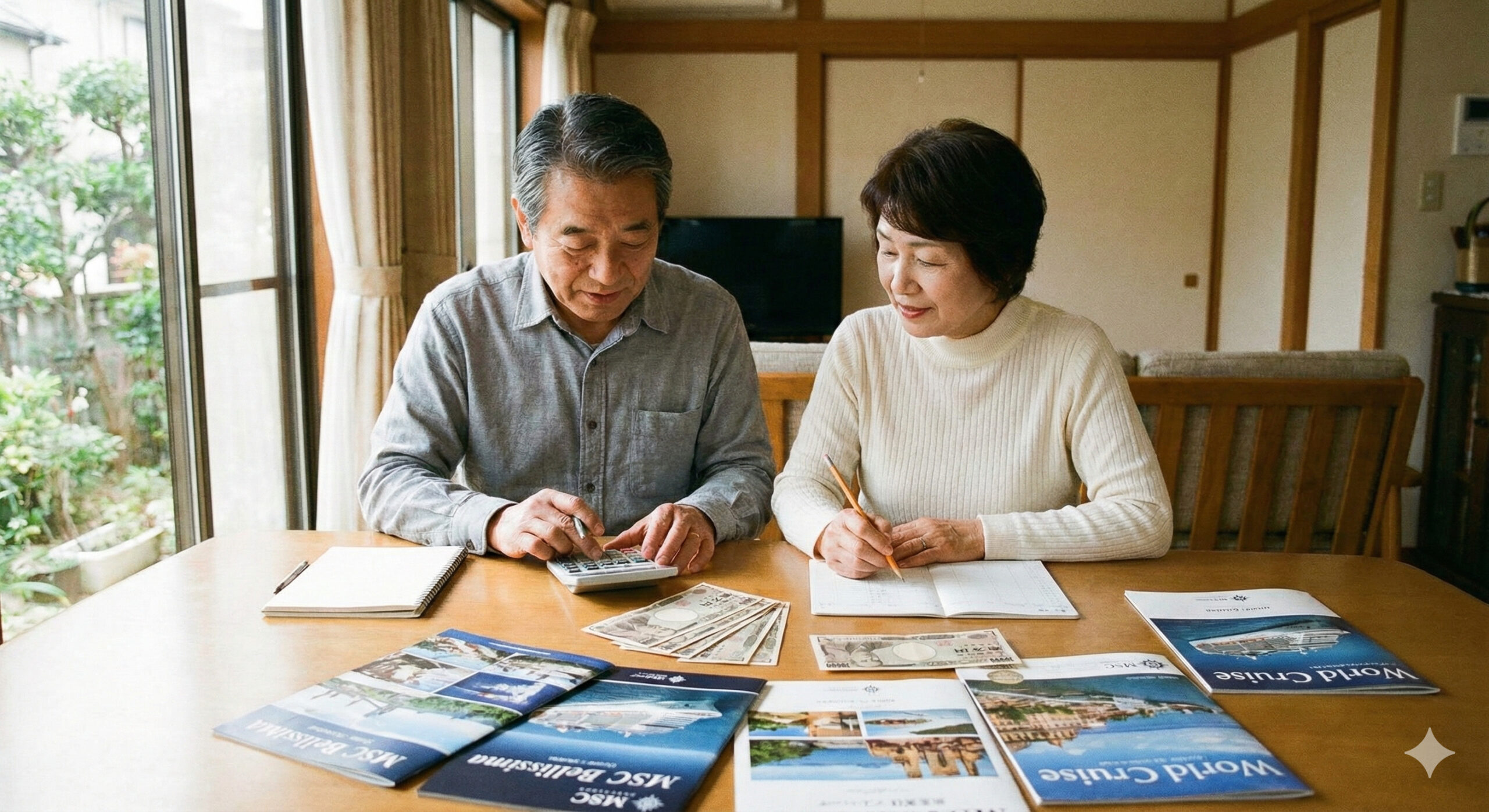 夫婦でクルーズ計画